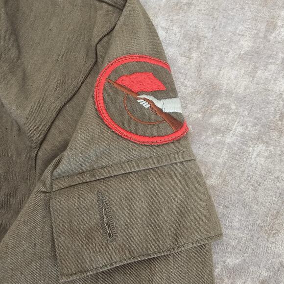 XL Size - East German Kampfgruppen OD Summer Issue Jacket Uniform DDR NVA Shirt￼ - Picture 3 of 6